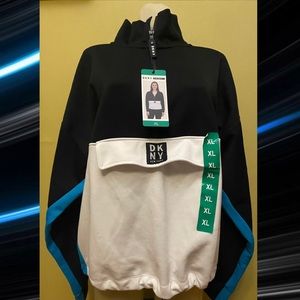 NWT DKNY SPORT Women’s Funnel Neck Sweatshirt XL